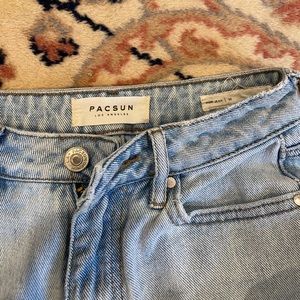 PACSUN light rinse low rise mom jeans